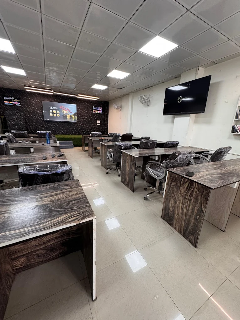 Trading classroom showing spacious layout